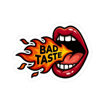 Bad Taste Flame Mouth Sticker