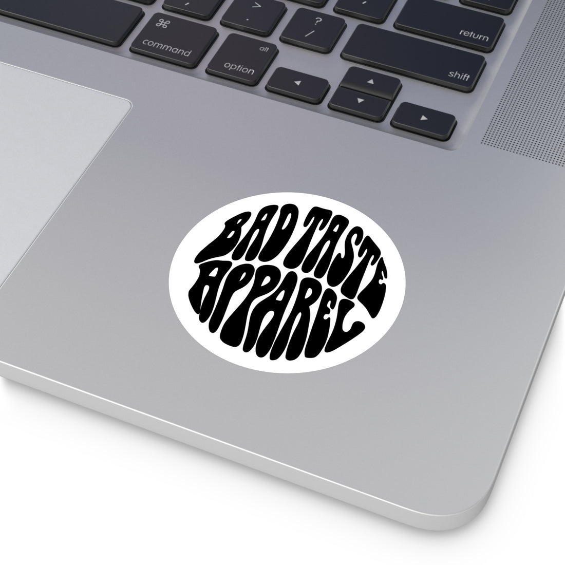 Bad Taste Retro Bubble Sticker - Black