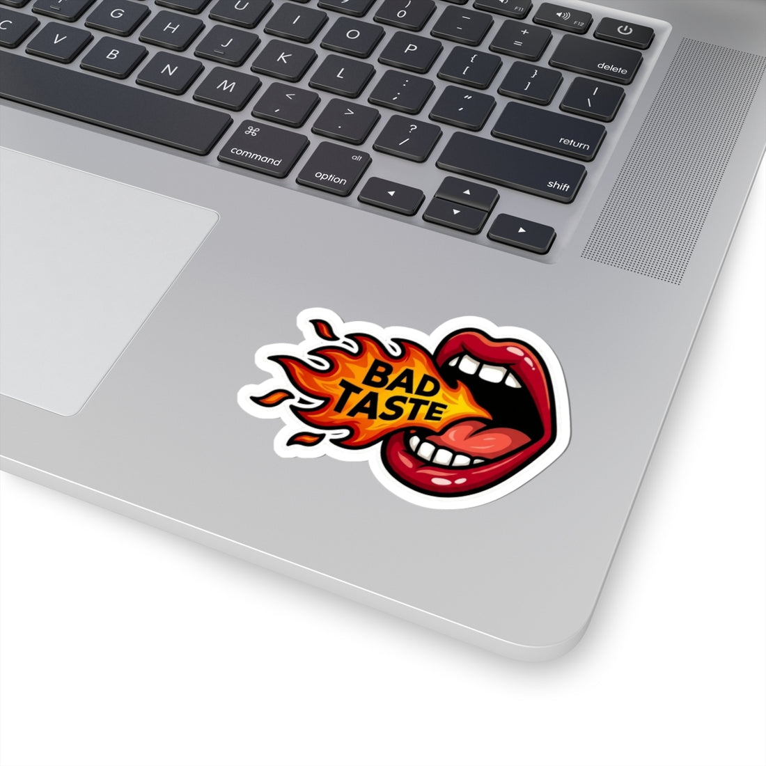 Bad Taste Flame Mouth Sticker