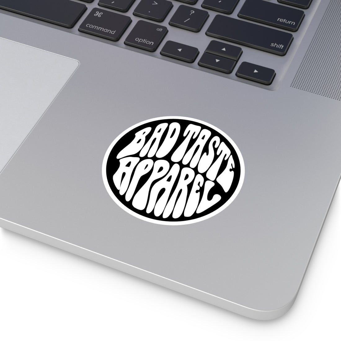 Bad Taste Retro Bubble Sticker - White